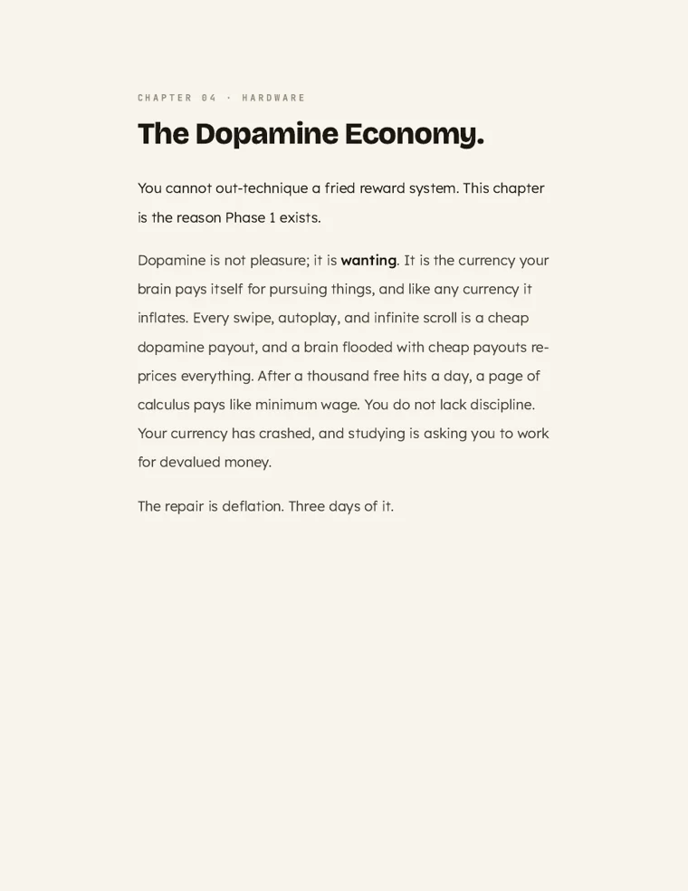 Chapter: The Dopamine Economy